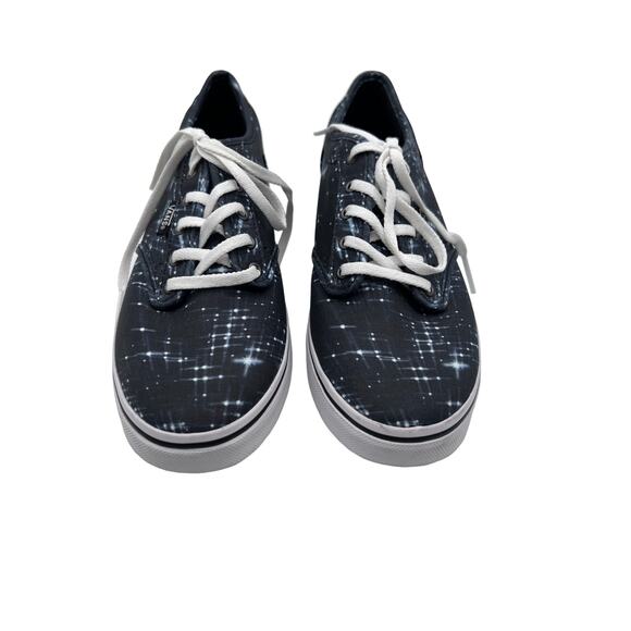 Vans Winston Shooting Stars Skate Shoes Lace Up Black White Womens Size 8 - Picture 2 of 11